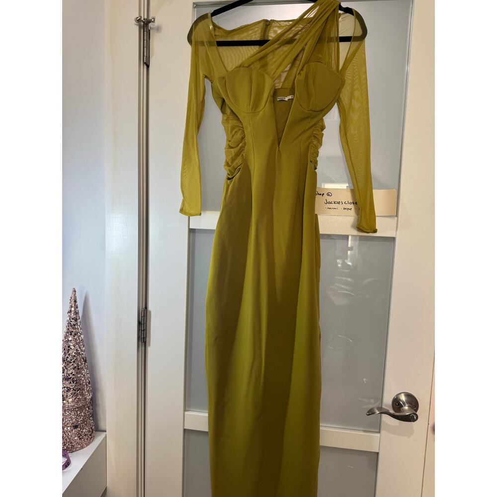 ZAHRA
House of CB XS 
CHARTREUSE PLUNGE MAXI DRESS
USD $269 - Picture 2 of 3